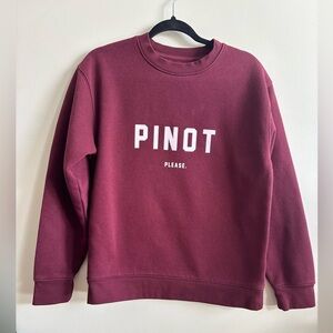Brunette The Label Burgundy Crew Neck Sweater